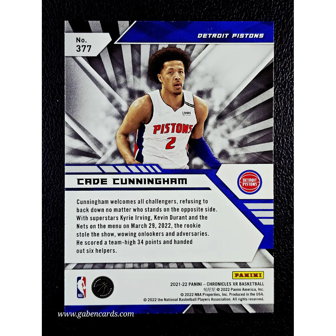 XR - Cade Cunningham 2
