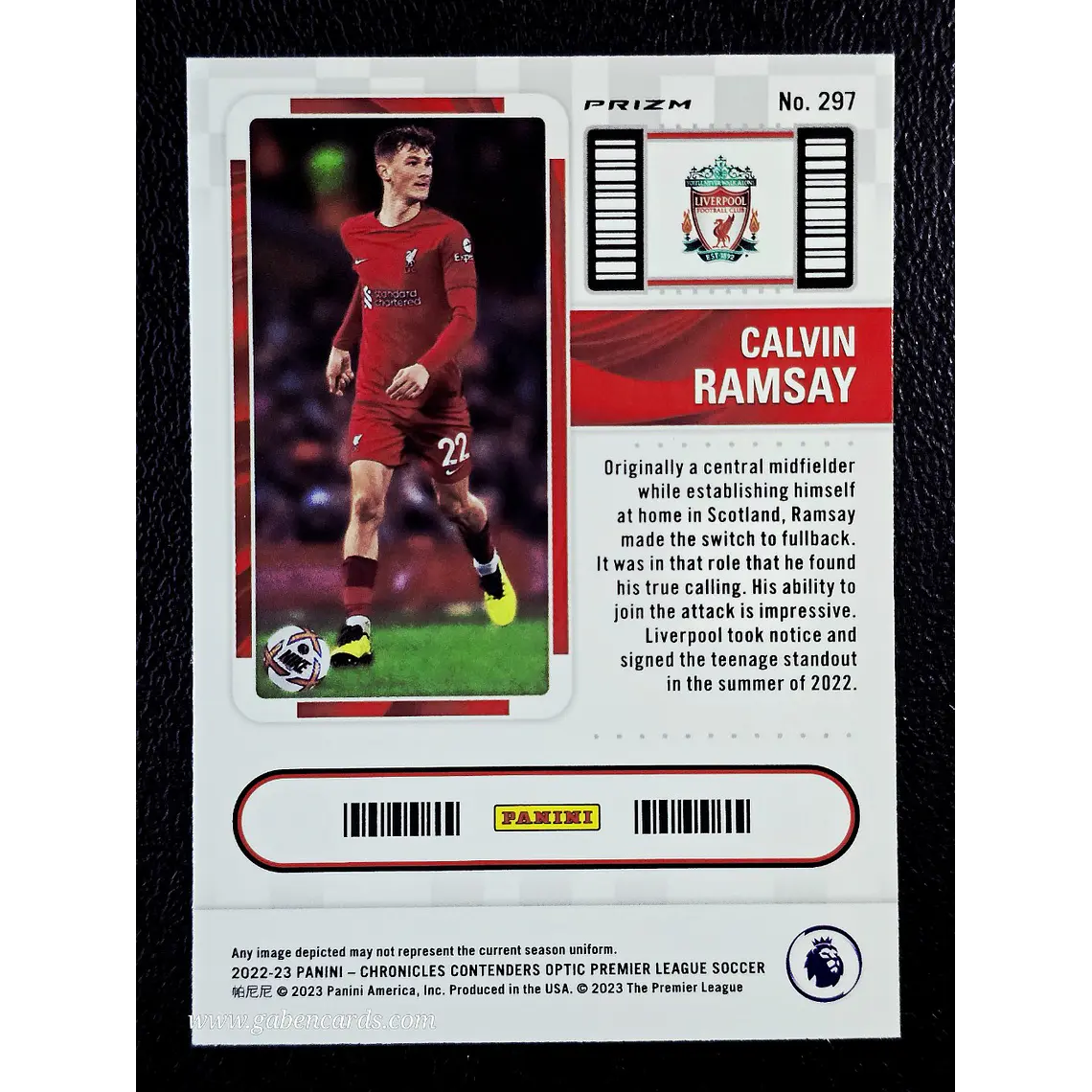 Contenders Optic Rookie Ticket - Calvin Ramsay 2