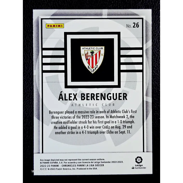 Panini - Álex Berenguer 2