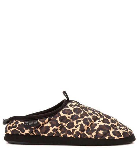 Pantufla Casual Leopardo