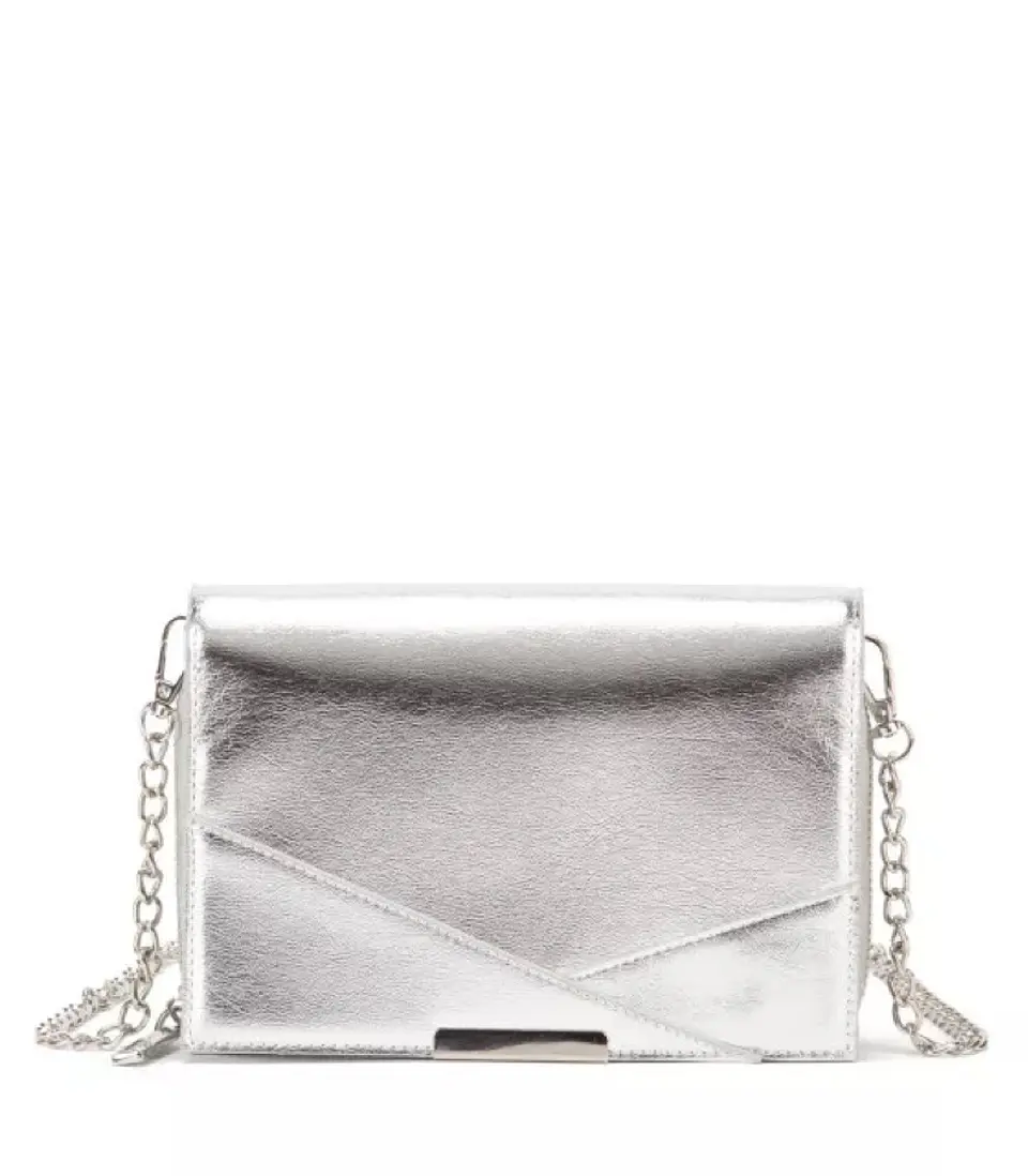 Cartera Clutch Plateado 1