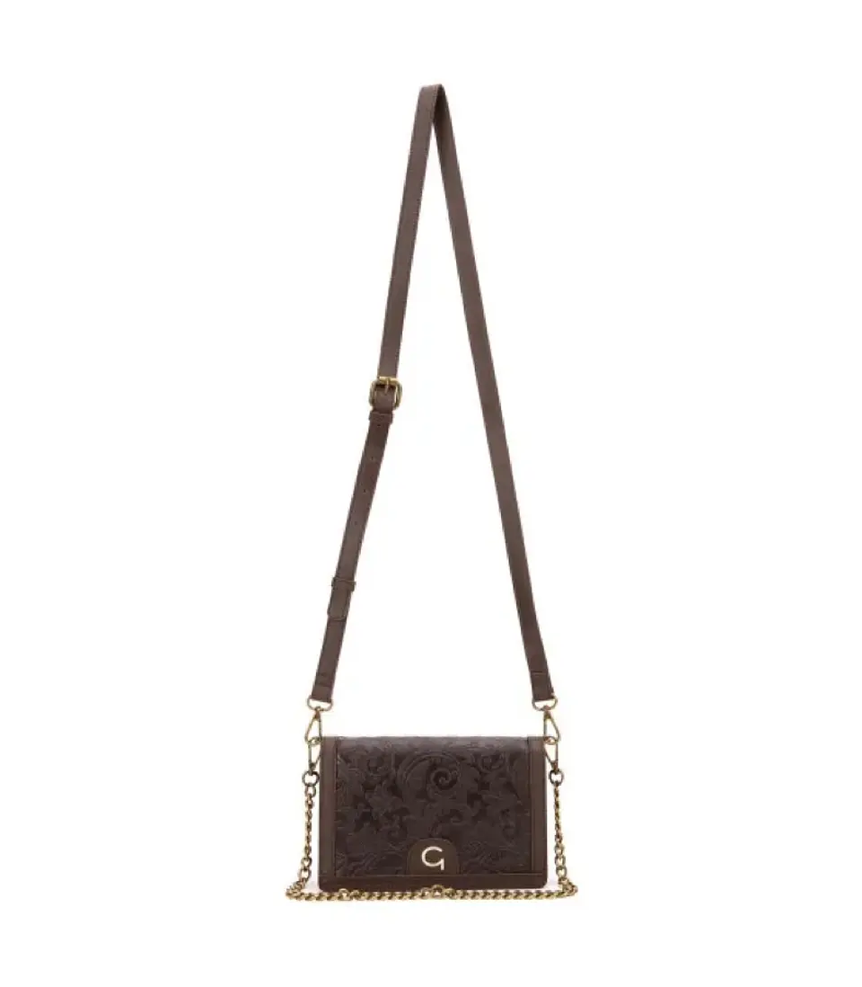 Cartera Retro Con Tapa Chocolate 1