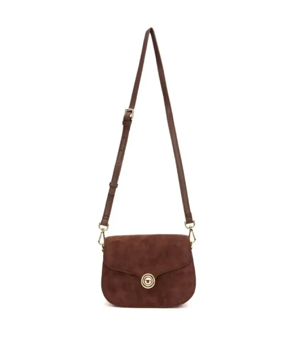 Cartera Retro Con Tapa Chocolate 1