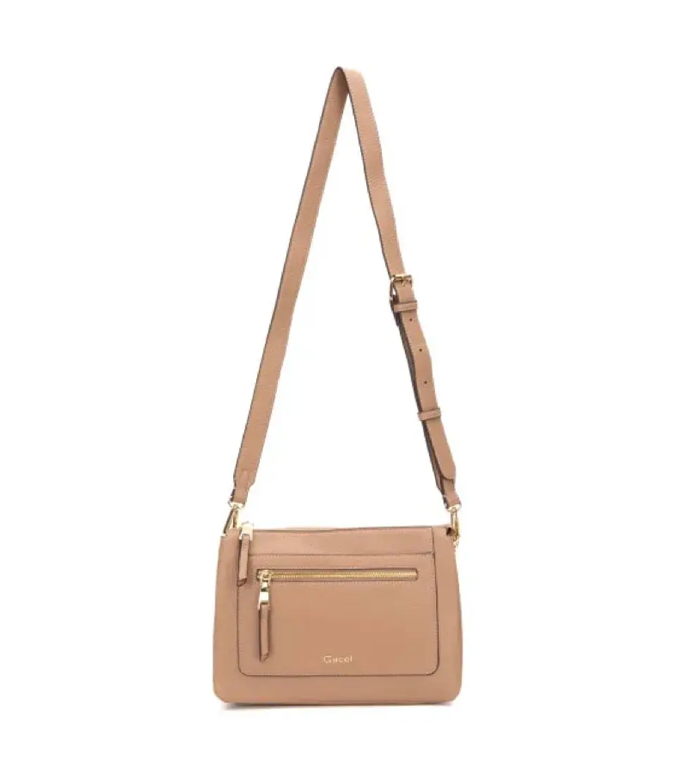 Cartera Bandolera Grande Taupe 1