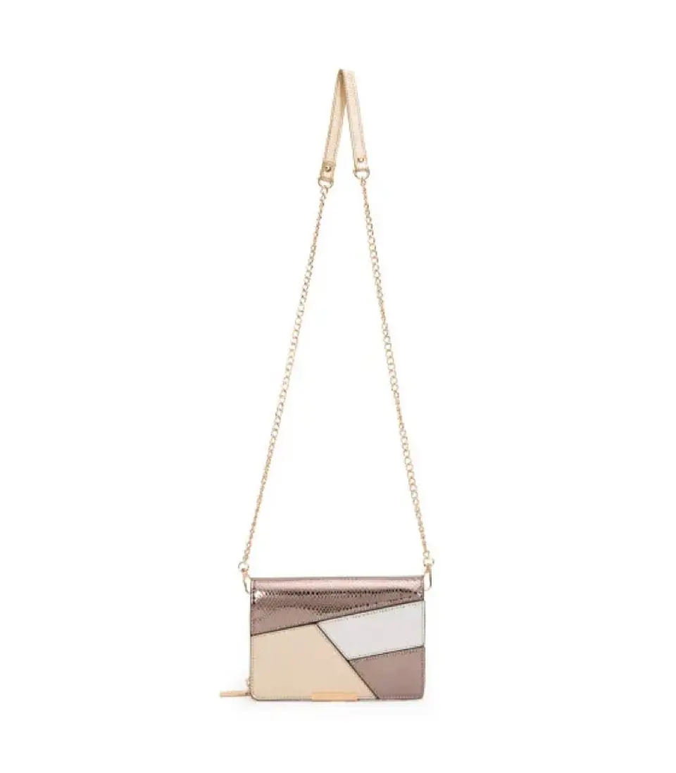 Cartera Clutch Dorado 1
