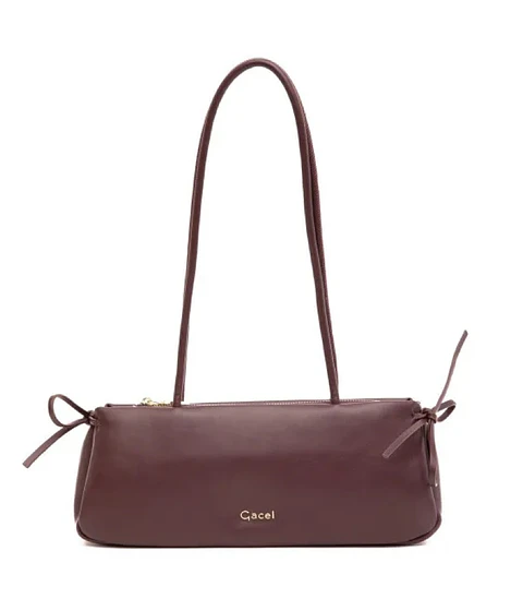 Cartera Dos Asas Mediana Burdeo