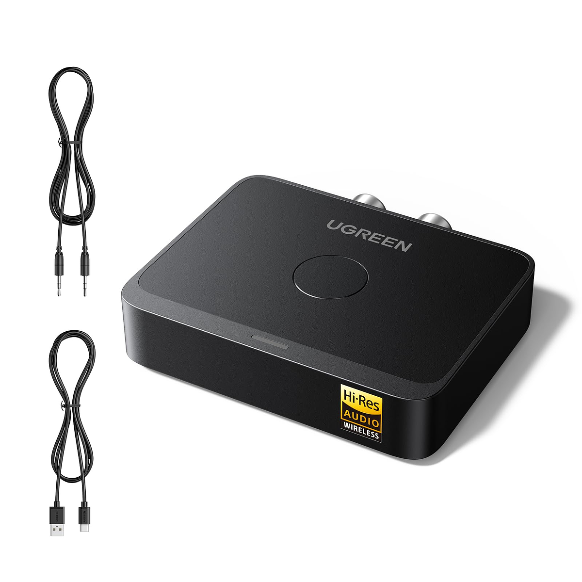 Ugreen Receptor de Audio Bluetooth 6.0 LDAC Hi-Res RCA Jack 3.5mm 2