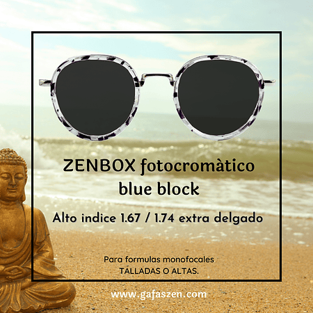 ZENBOX Alto Indice 1.67 / 1.74  FOTOCROMATICO Blue Block