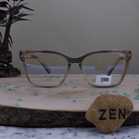 ZEN 81621 C4 TR90 Agatada Rosa Transparente Detalles Escarchados