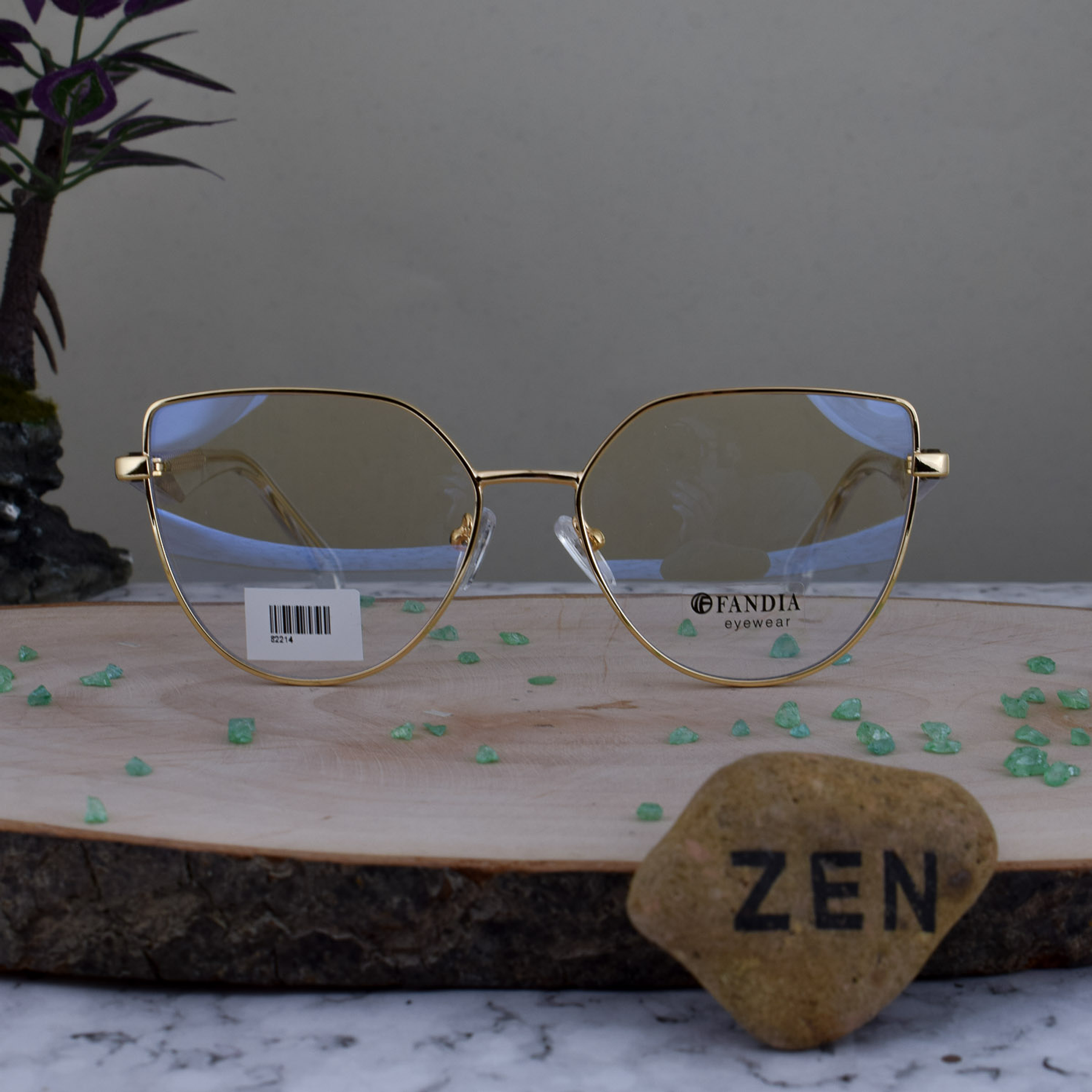 Fandia 82214 C7 Metalica Agatada Dorada Brazo Transparente