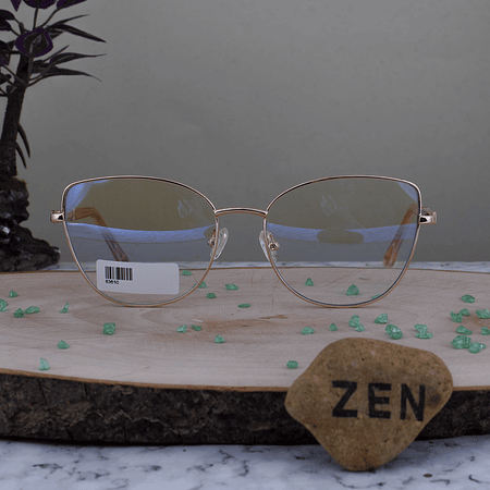 ZEN 83610 C2 Metal Agatada Oro Rosa Rosa Brazo Escarchado Oro Rosa