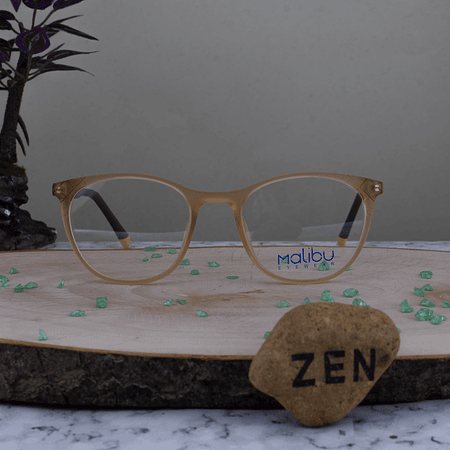 Malibu MS0201 C43 TR90 Ovalada  Salmon Mate Traslucido Brazo Gris