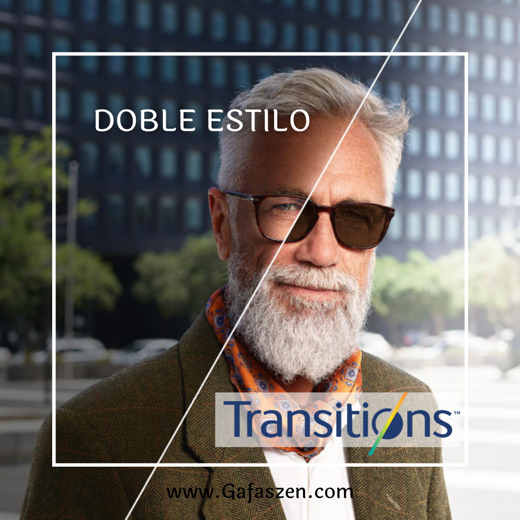 Progresivo Transitions + Crizal PROMO DOBLE ESTILO Varilux XR 