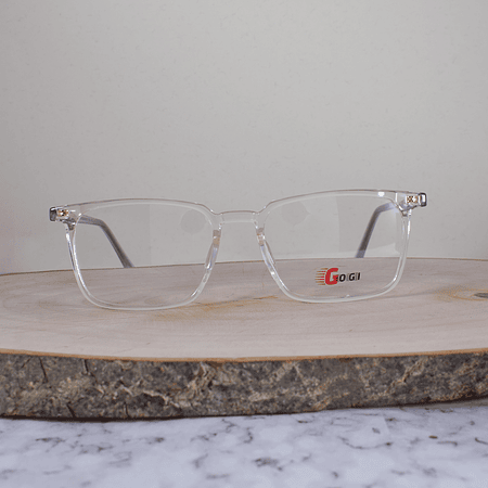 Gogi 8007 C11 Acetato Cuadrada Translúcida Flex