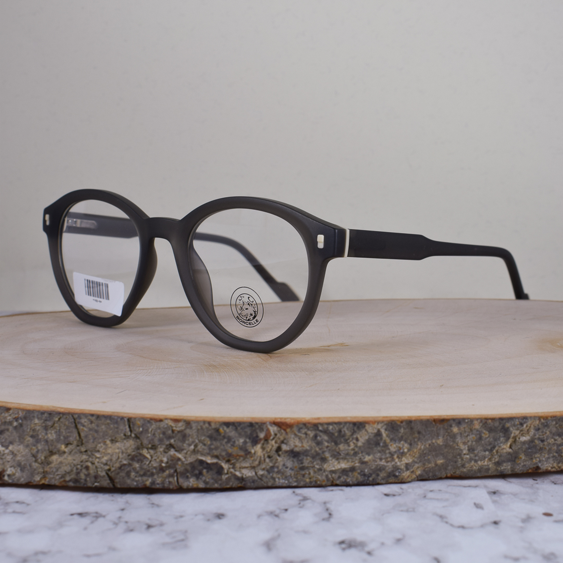 Borcelle MY0204 C02A TR90 Redonda Gris Mate Flex Terminal Bicolor Gris Beige