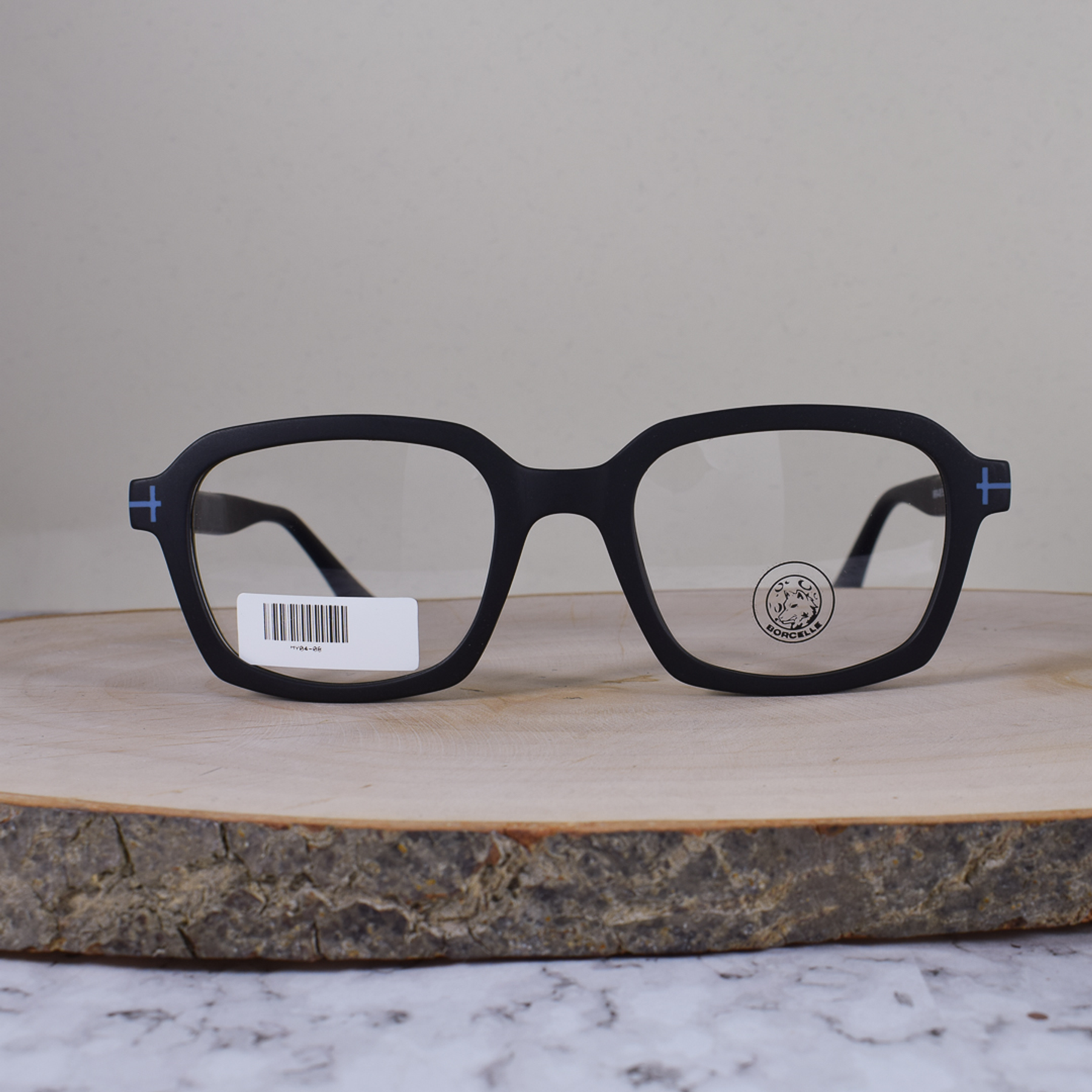 Borcelle MR0408 C01Y TR90 Cuadrada Negro Mate Flex