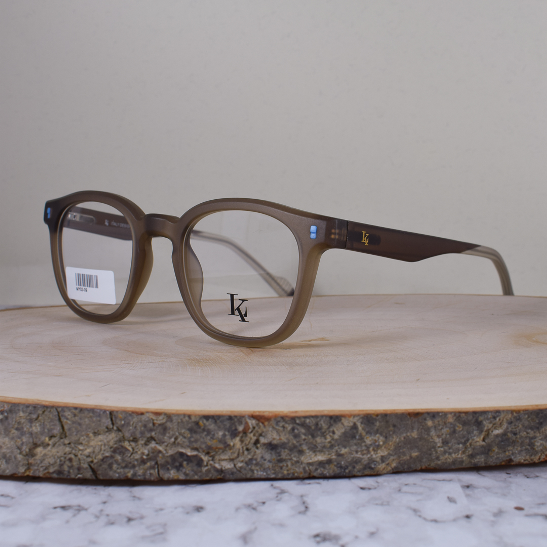 LK MY0509 C03 TR90 Cuadrada Café Mate SemiTranslúcido Flex Terminal Translúcido 