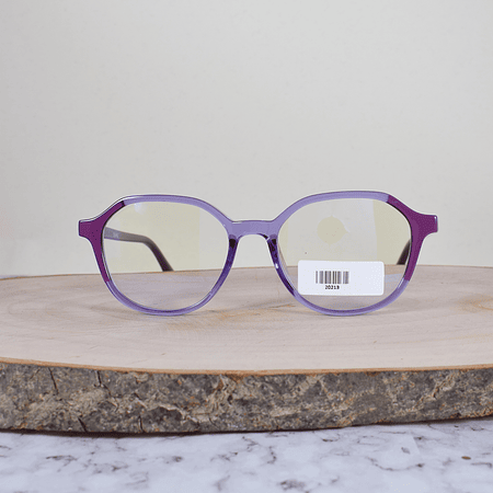 Danu 20213 C5 Acetato Hexagonal Ovalada Bicolor Morado Violeta Translúcido Flex