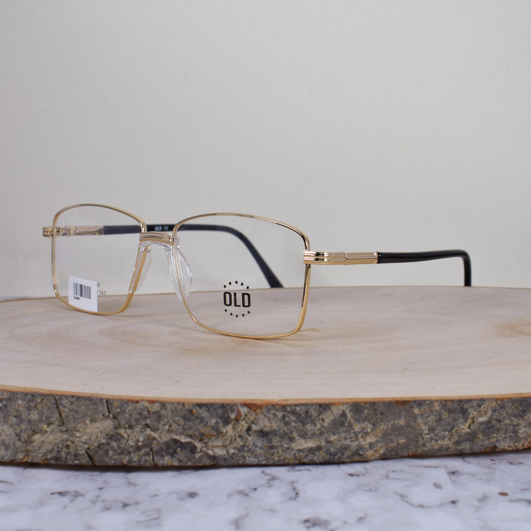 OLD SA8601 Metálica Cuadrada Dorada Flex Brazo Metálico Terminal Acetato Negro