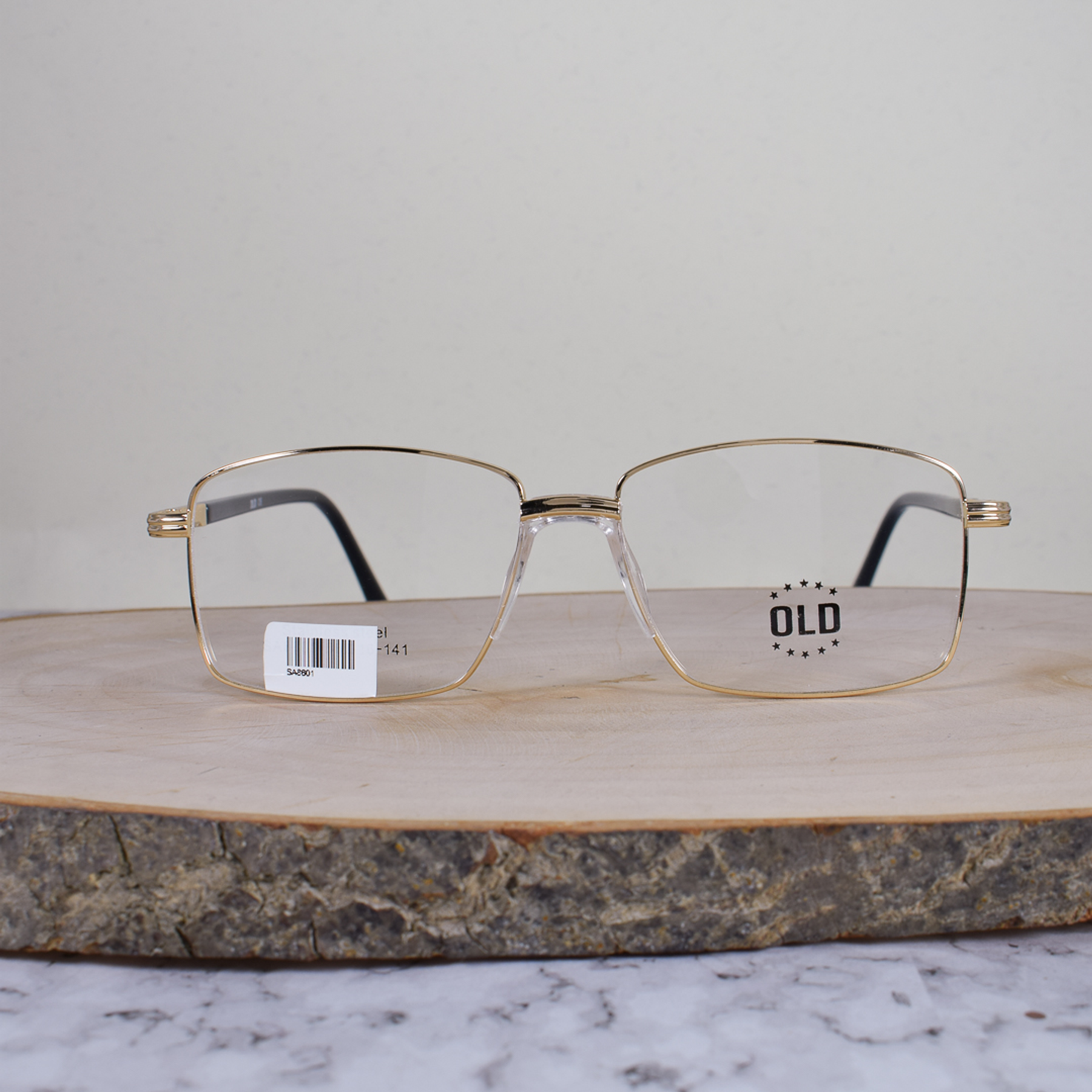 OLD SA8601 Metálica Cuadrada Dorada Flex Brazo Metálico Terminal Acetato Negro