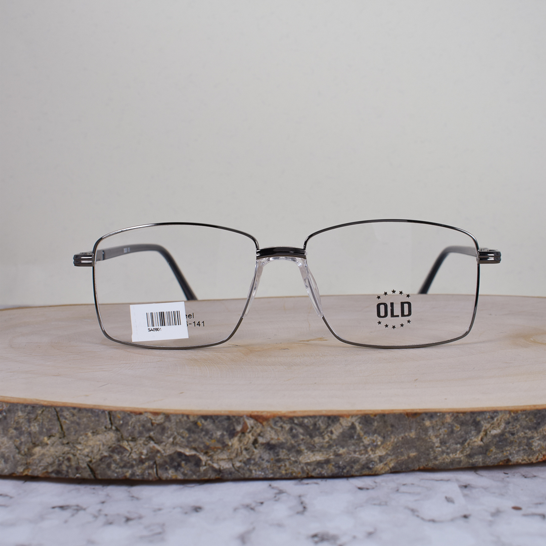 OLD SA8601 Metálica Cuadrada Gris Flex Brazo Metálico Terminal Acetato Gris Translúcido