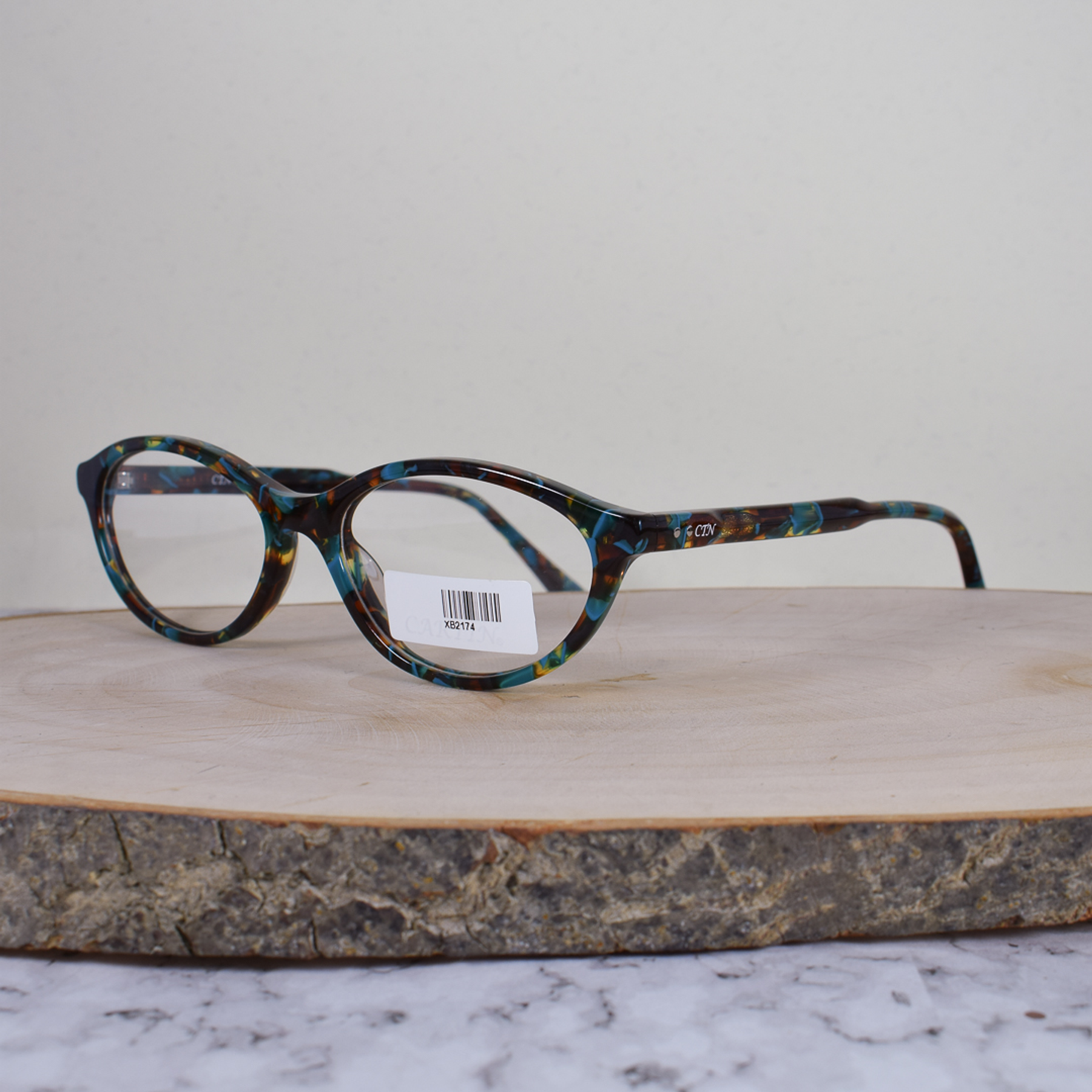 Cartin XB2174 C3 Acetato Ovalada Carey Cian Café