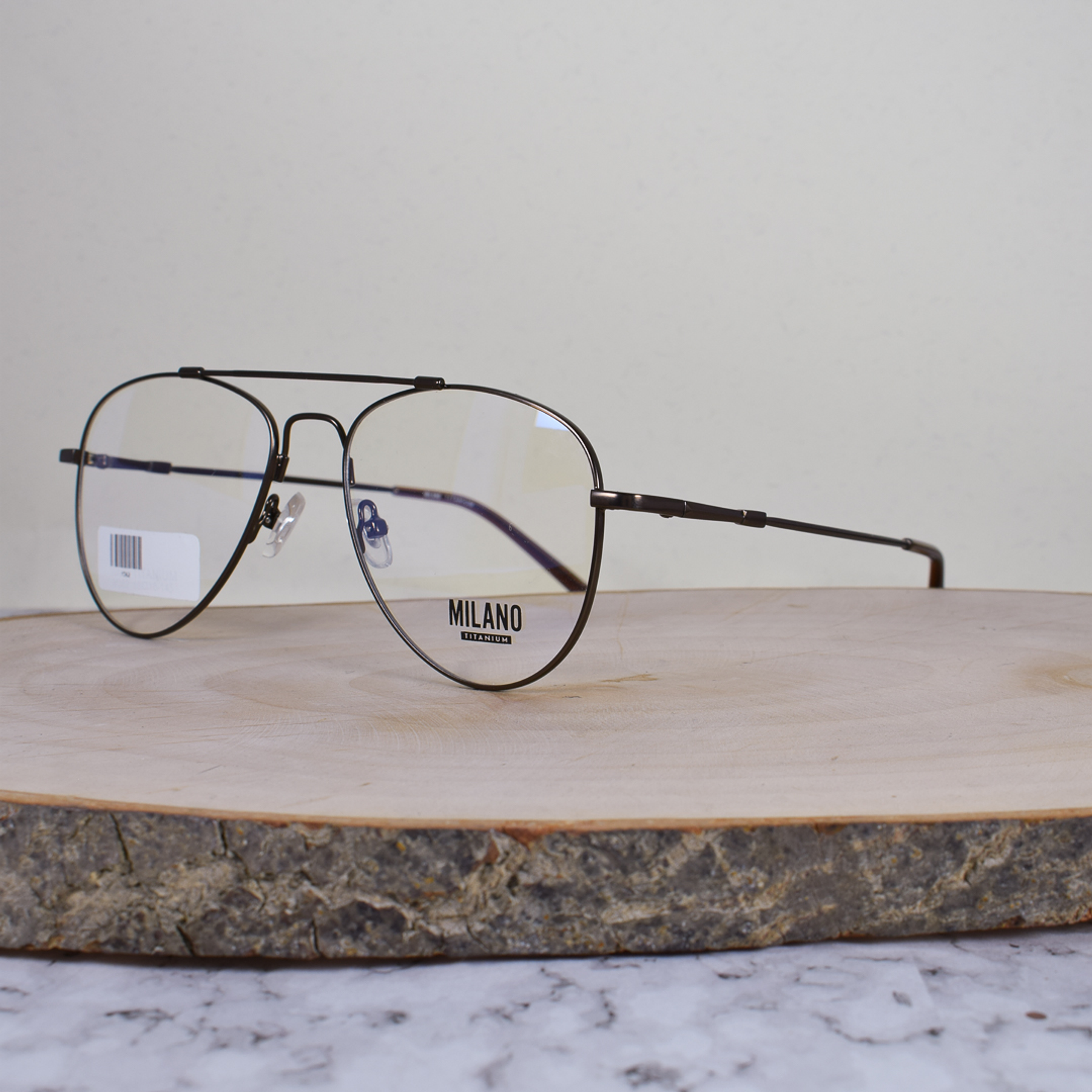 Milano M362 Metálica Aviador Doble Puente Café Terminal Acetato Café