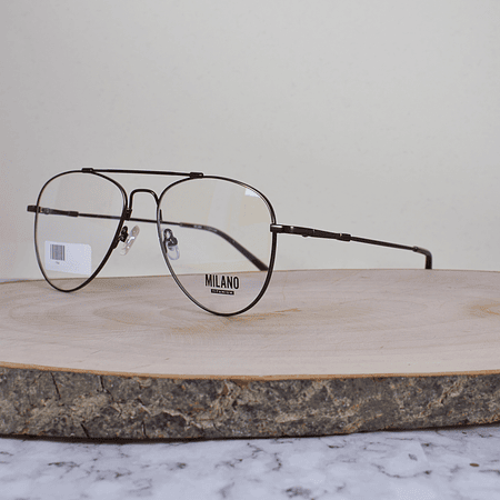 Milano M362 Metálica Aviador Doble Puente Café Terminal Acetato Café