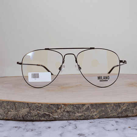 Milano M362 Metálica Aviador Doble Puente Café Terminal Acetato Café