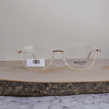 Silfo YM7706 C3 Metálica Agatada Cuadrada Dorado Piel Flex Brazo Metálico Terminal Blanco Piel Marmoleado