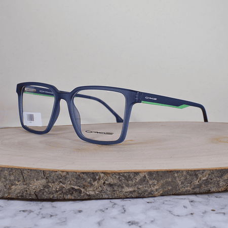 Oakle CA912 C43 TR90 Cuadrada Azul Mate Flex Brazo TR90 Bicolor Azul Verde