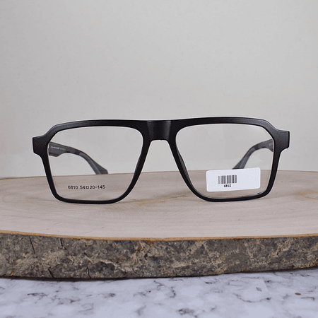 Oakle 6810 C1 TR90 Cuadrada Negro Mate Flex Brazo Negro Terminal Negro Gris