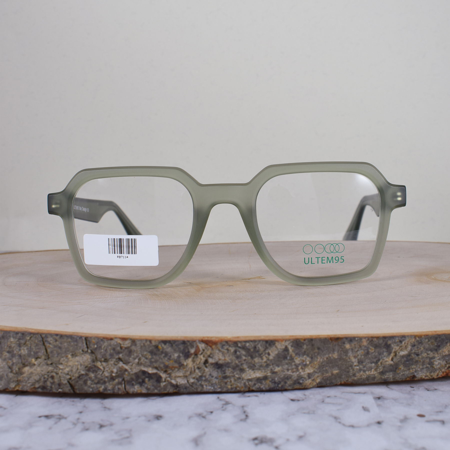 ULTEM95 RB7114 C49 TR90 Cuadrada Verde Semi Translúcido Flex