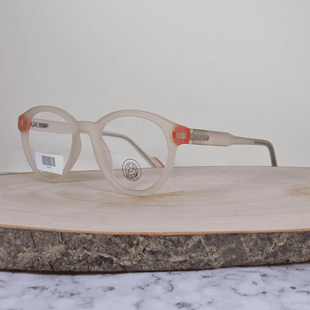 Borcelle MY0204 C66 TR90 Hexagonal Ovalada Semi Tranlúcido Flex Terminal Rojo