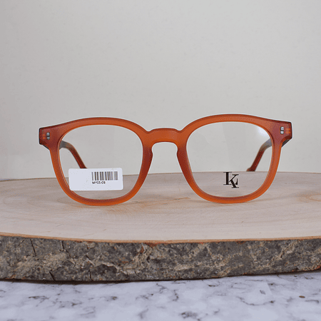 LK MY0509 C17 Semi Cuadrada TR90 Naranja Semi Translúcido Flex Brazo Naranja Negro Terminal Negro 