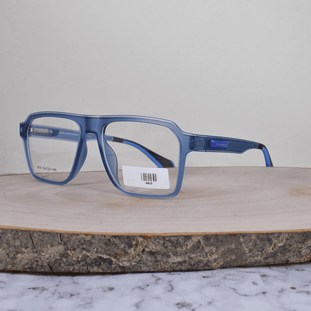 Oakle 6810 C6 TR90 Cuadrada Aviador Azul Semi Translúcido Flex Terminal Negro Azul