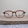 Shalom Optical S9001 C5 Cuadrada Café Anaranjado Flex
