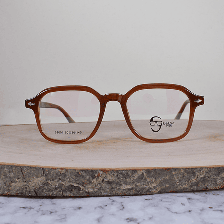 Shalom Optical S9001 C5 Cuadrada Café Anaranjado Flex