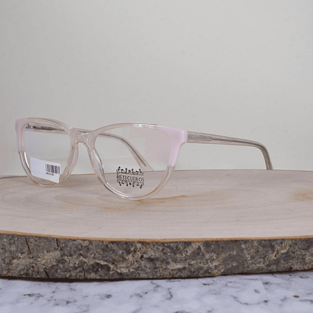 SieteCueros MS2190 COL1 Acetato Agatada Semi Ovalada Tornasol Translúcida Rosa Flex