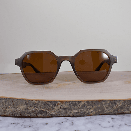 Oakle RB7101 C42 TR90 Hexagonal Cuadrada Café Mate Sol Flex