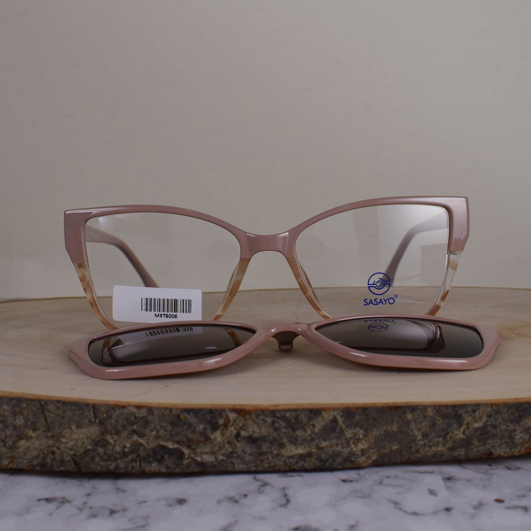 ZEN MS T6006 C2 Acetato Agatada Sobre Puesto Piel Translúcido Piel Flex