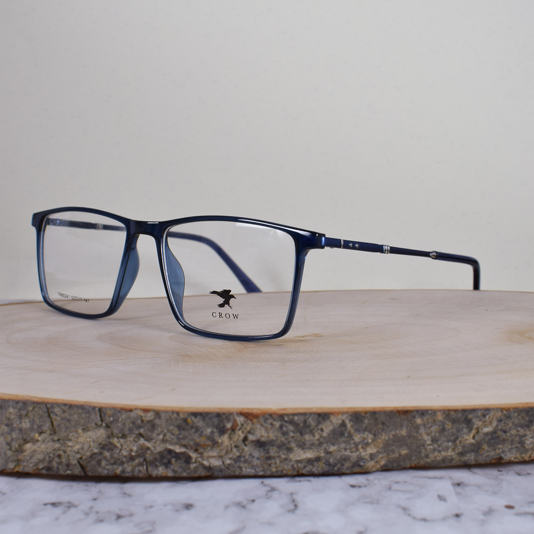 Crow TR80241 C6 Acetato Cuadrada Azul Flex Brazo Metálico Azul Terminal Azul