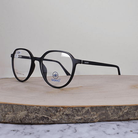 ZEM CR0012 C1 TR90 Redonda Negro Mate Flex 