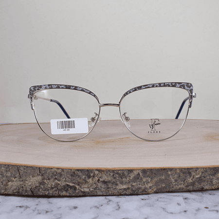 Flore G95 305 Metálica Agatada Plateada Animal Print Escarchado Celeste Negro Flex Brazo Metálico Celeste Terminal Azul