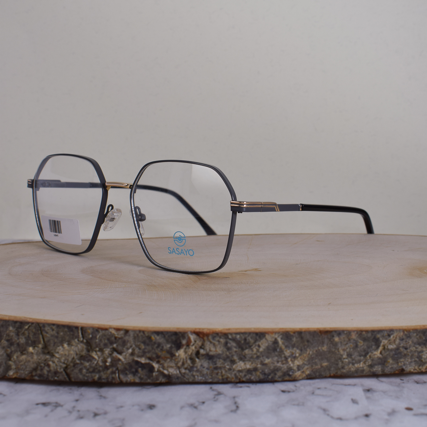 ZEN 62845 C2 Metálica Hexagonal Plateado Gris Flex Brazo Gris Terminal Negro