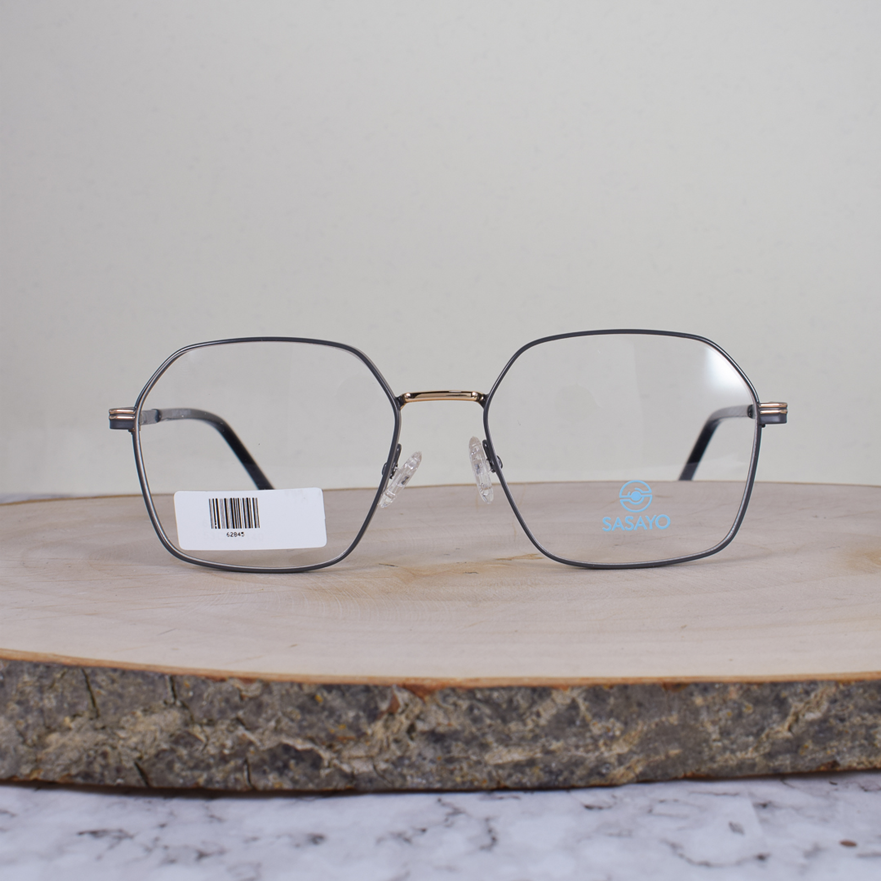 ZEN 62845 C2 Metálica Hexagonal Plateado Gris Flex Brazo Gris Terminal Negro