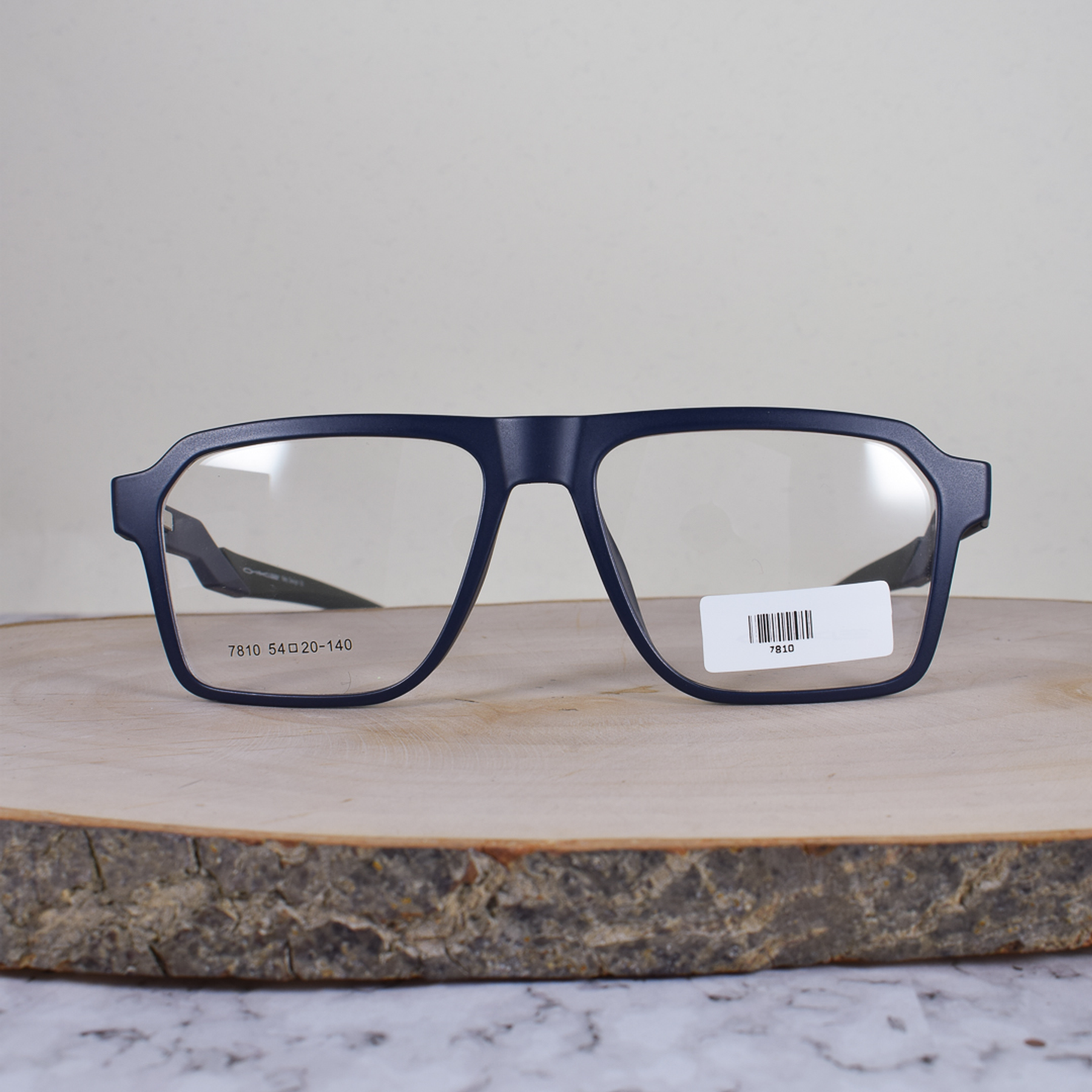 ZEN 7810 C6 Acetato Cuadrada Azul Mate Brazo Acetato Azul Terminal Verde