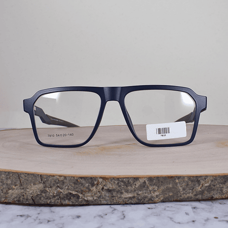 ZEN 7810 C6 Acetato Cuadrada Azul Mate Brazo Acetato Azul Terminal Verde