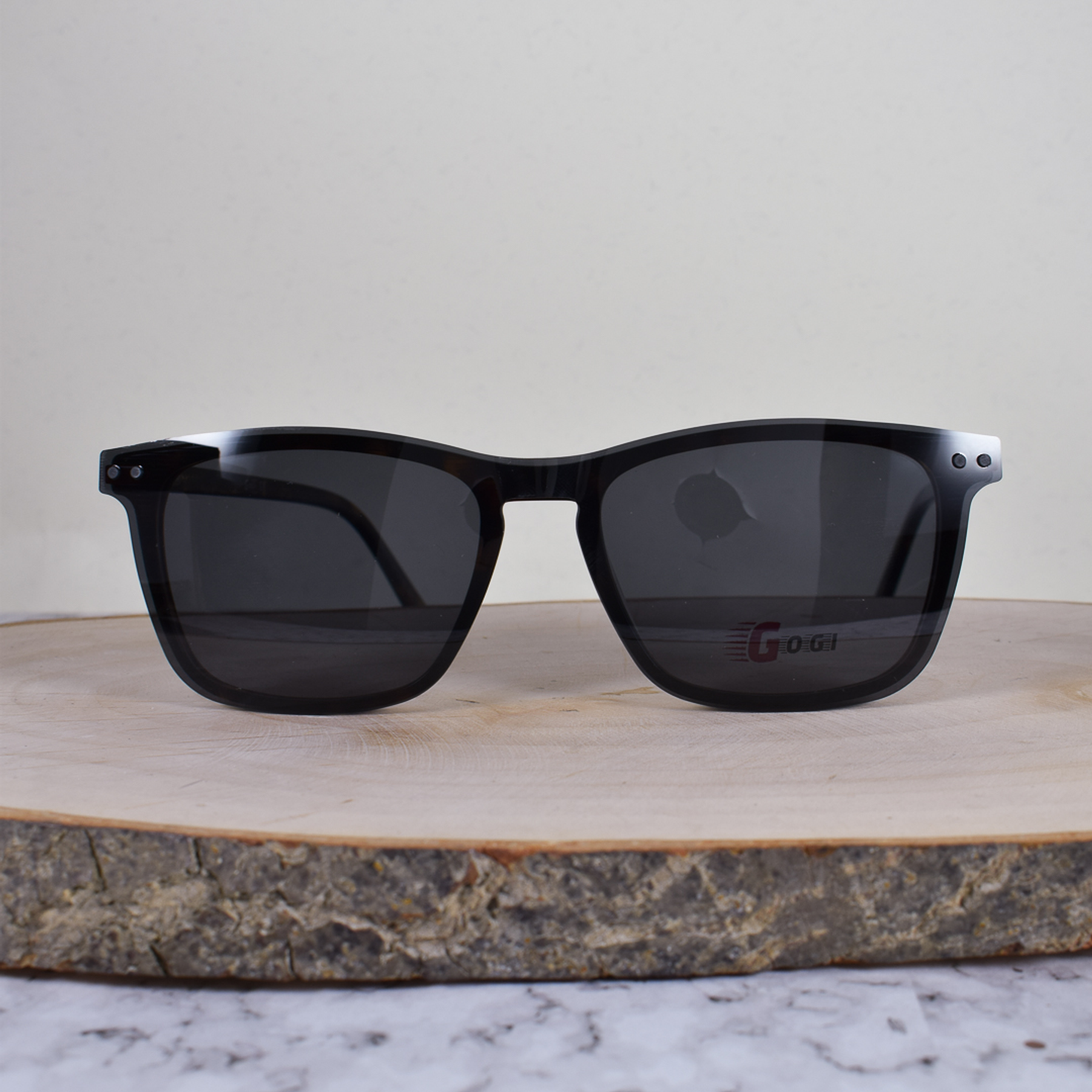 Gogi BC5301 C2 Acetato Cuadrada Sobre-Puesto Carey Naranja Flex