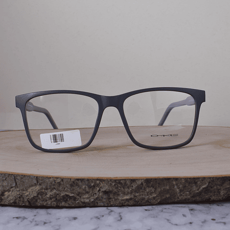 Oakle L2808 C8 Acetato Cuadrada Gris Mate Brazo Negro Gris Terminal Blanco